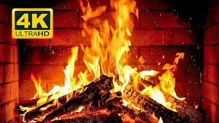 🔥 Cozy Fireplace 4K 12 HOURS Fireplace with Crackling Fire Sounds Crackling Fireplace 4K [upl. by Blondy]