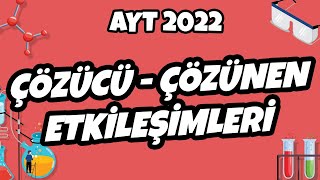 Çözücü – Çözünen Etkileşimleri  AYT Kimya 2022 hedefekoş [upl. by Ambur666]