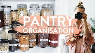 PANTRY ORGANISATION  My Healthy Food Pantry Makeover [upl. by Namrac]