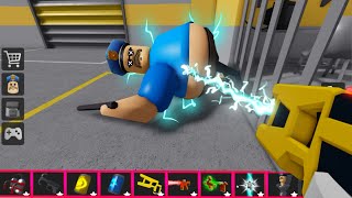 Play with ITEMS Barry Prison Run HARD MODE roblox obby [upl. by Francisco386]