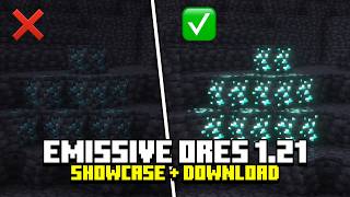 Emissive Ores 1211211 Texture Pack Showcase  Download LINK [upl. by Pirzada]