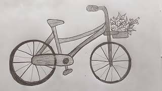 How to draw a cycle easycycle drawing for kids sketch pencil sketch for beginners [upl. by Ester]