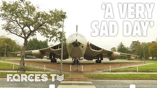 Saying Goodbye To RAF Marhams Victor Aircraft Gate Guardian ✈️  Forces TV [upl. by Analle]