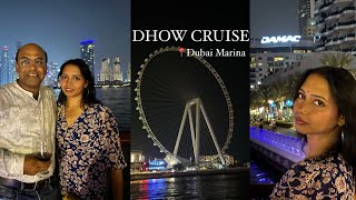 Dhow Cruise in Dubai Marina 🇦🇪 Dinner on Cruise [upl. by Yllas183]