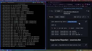 Terminal ile Debootstrap Debian Bootable Live ISO  1 [upl. by Llain]