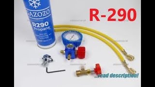 RAC R290 CHARGING BY VACUUME AND WEIGHT [upl. by Minnie]