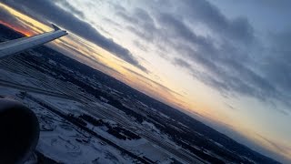 Evening takeoff at Oslo Airport  Lufthansa Airbus A321 [upl. by Taka191]