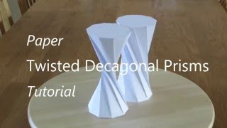 Twisted Decagonal Prism Tutorial [upl. by Kosak]