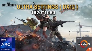 PUBG  Erangel  DX12  1080p  Ultra Settings   INTEL Arc A750 Ryzen 5 3600 [upl. by Darken113]