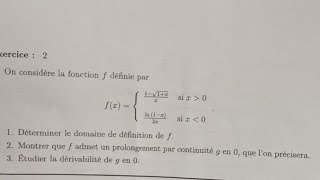 Examen Calcul différentiel dans R 20212022 Calcul différentiel dans RExercice 2 [upl. by Nahtanohj]