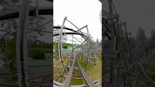 Wildfire Roller Coaster Reverse POV at Kolmarden Wildlife Park [upl. by Clayton]