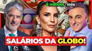 🤑 OS 25 MAIORES SALÁRIOS DA REDE GLOBO EM 2024 [upl. by Tristram]