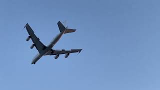 USN Boeing E6B Mercury Landing at Charleston International Airport41524 [upl. by Noiz]