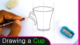 how to draw a Cup sketch [upl. by Rodavlas]