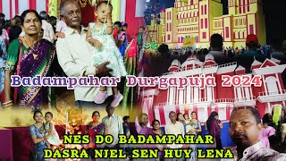 BADAMPAHAR DURGAPUJA NJEL SEN HUY LENA  AADI JUR KO BHIL LENA santalvlog [upl. by Riki360]