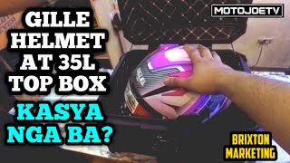 KAKASYA BA SA 35 L ALLOY TOP BOX ANG GILLE HELMET [upl. by Nylirem]