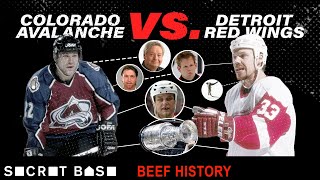 How one violent hit snowballed into years of championshipgrade hockey beef  Red Wings vs Avalanche [upl. by Atteras]