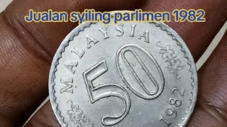 Jualan duit syiling parlimen 50 sen 1982 [upl. by Heinrik]