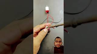 DC motor with 3v battery 🔋 automobile liionbattery diy battery electronics shorts experiment [upl. by Yrdua517]