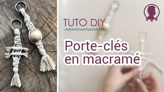 DIY Porteclés en macramé  Tutoriel [upl. by Eicarg]