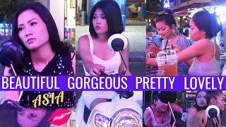 BEAUTIFUL GORGEOUS LOVELY PRETTY 136 STREET PHNOM PENH CAMBODIA NIGHTLIFE  BARS GIRLS FULL VIDEO [upl. by Hope23]