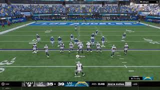 Madden NFL 25 Chargers Vs Raiders Week 1 [upl. by Elynad]