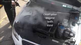 STEAM CLEAN your car with the Morclean NEW Vapour Steam DEMO [upl. by Delbert870]