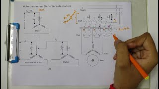 Auto Transformer Starter of Induction Motor  AC Machines  Electrical Machines [upl. by Esalb166]