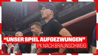 quotDem Gegner unser Spiel aufgezwungenquot  Pressekonferenz nach Braunschweig  50  1 FC Köln [upl. by Yrakaz232]