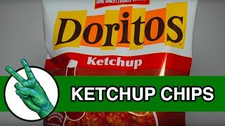 Doritos Ketchup Chips  Runforthecube Food Review [upl. by Py229]