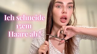 Ich schneide 15cm Haare ab  💇🏽‍♀️ kein Clickbait [upl. by Koffler]