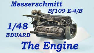 Messerschmitt Bf109 E4B DB601 Engine  Eduard Weekend edition148 [upl. by Ellehsram]