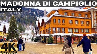 4K 🇮🇹 MADONNA DI CAMPIGLIO ITALY  THE PEARL OF DOLOMITES DAY WALKING TOUR 4K 60FPS [upl. by Irrok]