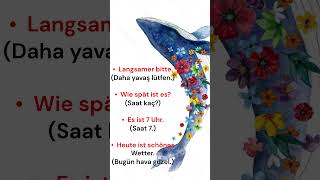 Almanca hava durumu saat deutsch english lernenmityoutube [upl. by Anaitsirc407]