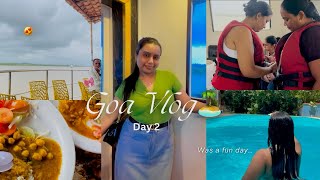 Goa Vlog  Day 2  cruise  water sports😍 watersport cruise goavlogs [upl. by Kinna]