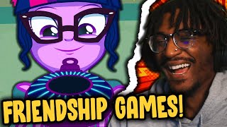 TWO TWILIGHTS  Equestria Girls Friendship Games Movie REACTION [upl. by Ahsenrat]