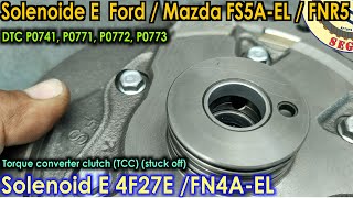 Mazda 3 Solenoide E falla en 4° y 5° Embrague convertidor de par atascado FNR5 FS5AEl 4F27E Ford [upl. by Macey]