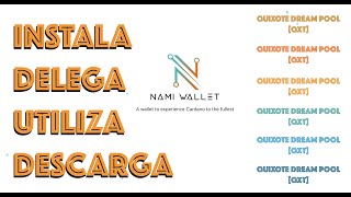 Nami Wallet  Billetera de Cardano  Cómo utilizarla y trucos [upl. by Ekoorb]