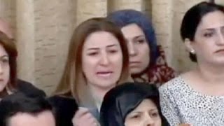 Yazidi MPs emotional appeal to save Iraqs hunted minority [upl. by Niemad471]