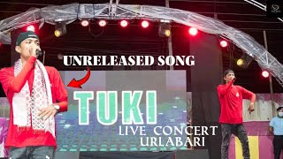 TUKI quotUNRELEASED SONGquotLIVE PERFORMANCE IN URLABARI  UPCOMING NEW SONG❤️‎🔥 tukimusic [upl. by Nyletac]