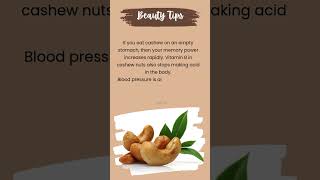 Cashew health benefits  cashew cashews selfcare healthyfood bloodpressure stomachproblem [upl. by Oicnanev364]