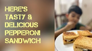 Cooking Pepperoni sandwich [upl. by Paver]