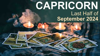 CAPRICORN LAST HALF OF SEPTEMBER 2024 quotA TIMELY OPPORTUNITYquot tarotreading september2024 [upl. by Ecylahs]