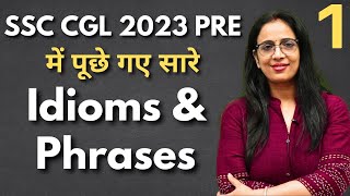 Idioms amp Phrases asked in SSC CGL Pre 2023  1  Vocabulary  English With Rani M aam [upl. by Leelah]