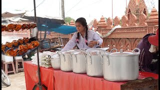 Food Tour around Prek Ho Market  Street food in Cambodia [upl. by Busiek538]