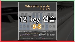 Professional전문적인 음계  93 WholeTone scale 호울톤 스케일 온음 음계 [upl. by Atrim]