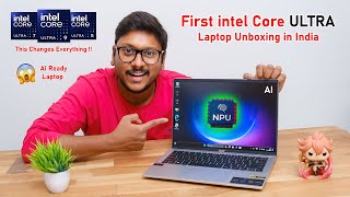 First intel Core ULTRA Laptop Unboxing in India 🤯 This Changes Everything [upl. by Ariaet143]