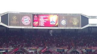 BAYERN MONACO  INTER 220510 FINAL CHAMPIONS LEAGUE LETTURA FORMAZIONE UFFICIALE INTER [upl. by Beaston67]