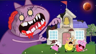 Danny Dog turns into a giant werewolf at school  Peppa Pig Sad Story  Peppa Pig Funny Animation 2 [upl. by Nido]