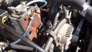 How to check for air in fuel lines on a Ford 69 amp 73 IDI Diesel [upl. by Guillaume606]